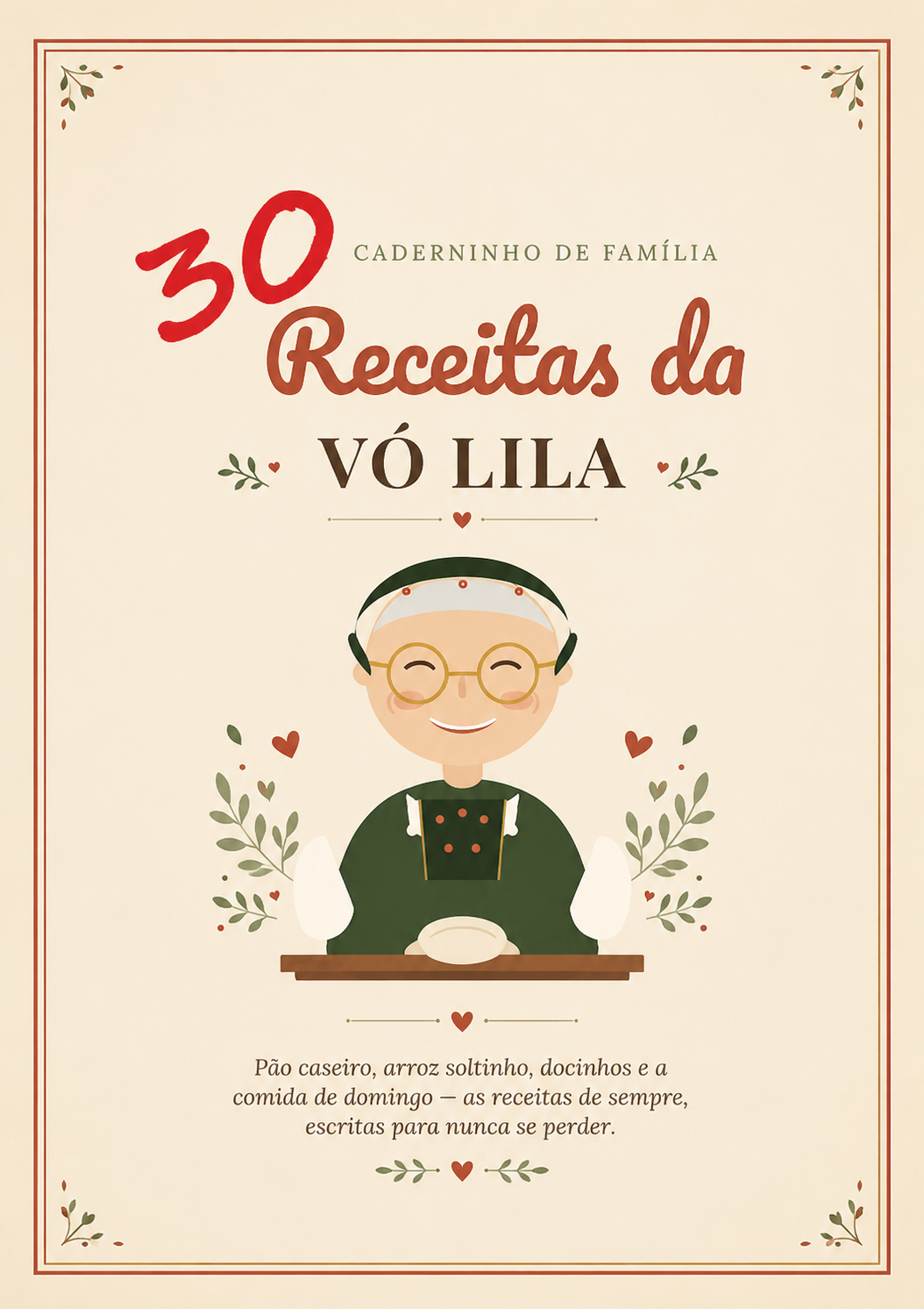 Capa do livro Receitas da Vó Lila
